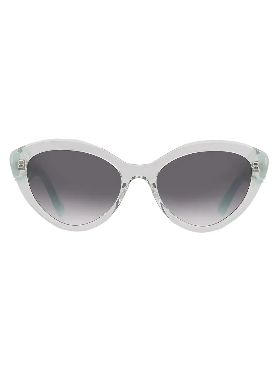 Серые женские солнцезащитные очки в форме кошачьего глаза Kate Spade JUNI/G/S 0ZI9/9O 55