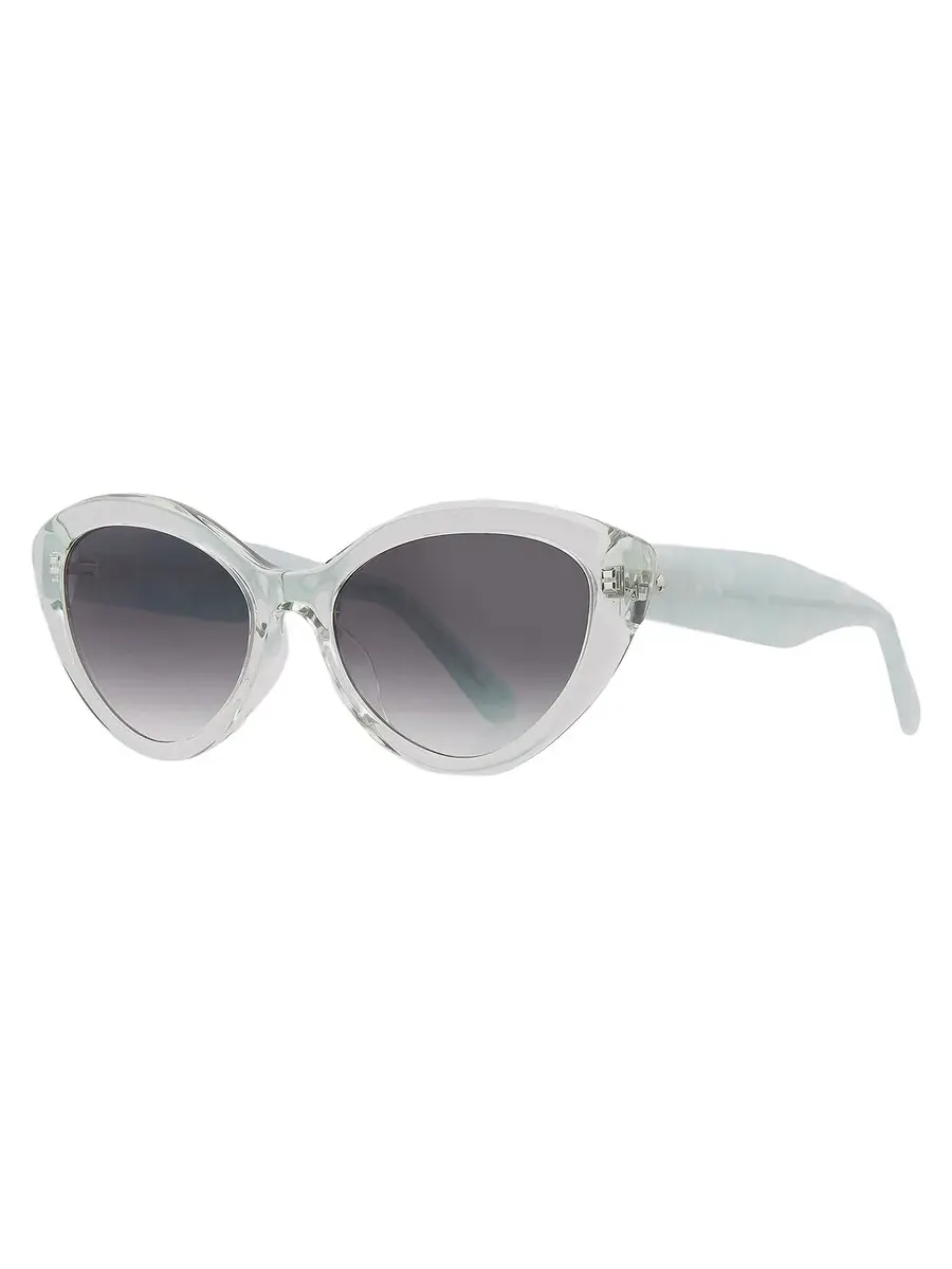 Серые женские солнцезащитные очки в форме кошачьего глаза Kate Spade JUNI/G/S 0ZI9/9O 55 — изображение 2 из 4, бирюзовый