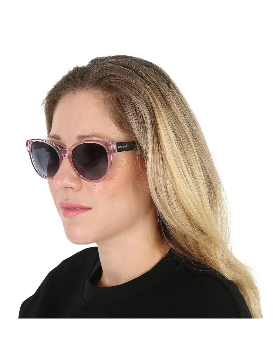 Серые женские овальные солнцезащитные очки Kate Spade NATHALIE/G/S 035J/9O 55 — изображение 2 из 5, серый