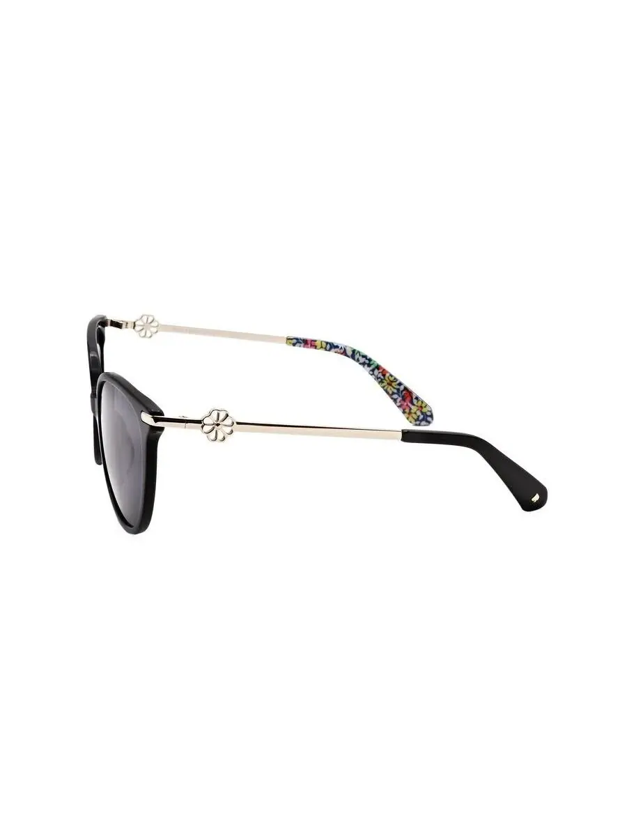 Женские черные круглые солнцезащитные очки Kate Spade KRISTINA/G/S — изображение 3 из 3, серый
