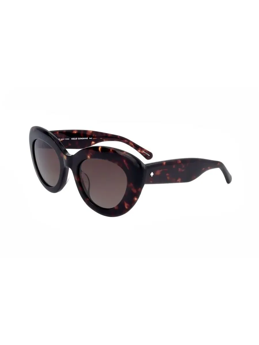 Женские коричневые солнцезащитные очки в форме кошачьего глаза Kate Spade CAPRI/G/S — изображение 2 из 3, серый