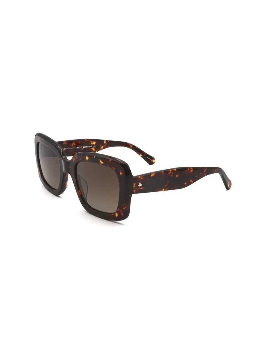 Женские коричневые квадратные солнцезащитные очки Kate Spade BELLAMY/S — изображение 2 из 3, коричневый