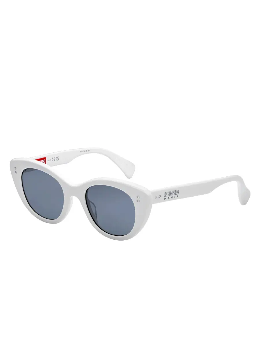 Женские солнцезащитные очки Kenzo Grey Cat Eye KZ40172I 21A 50 — белый
