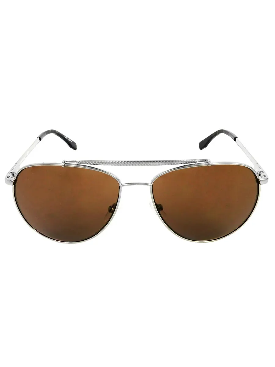 Солнцезащитные очки Lacoste Brown Pilot унисекс L177S 033 57