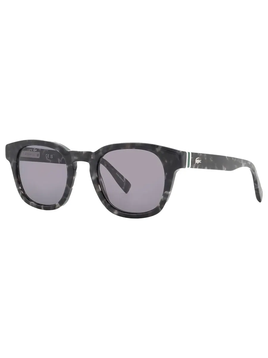 Солнцезащитные очки Lacoste Dark Grey Oval унисекс L6015S 240 49 — изображение 3 из 5, серый