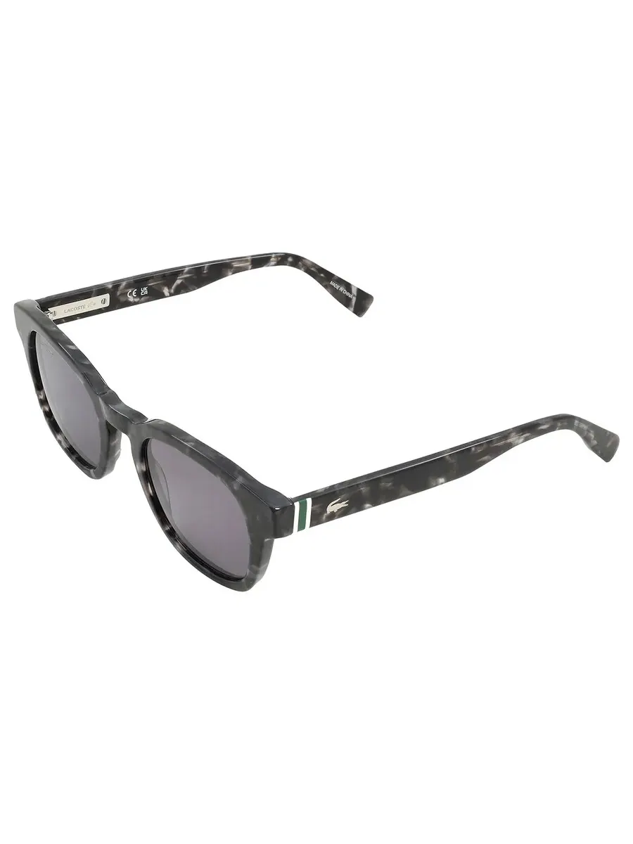Солнцезащитные очки Lacoste Dark Grey Oval унисекс L6015S 240 49 — изображение 5 из 5, серый