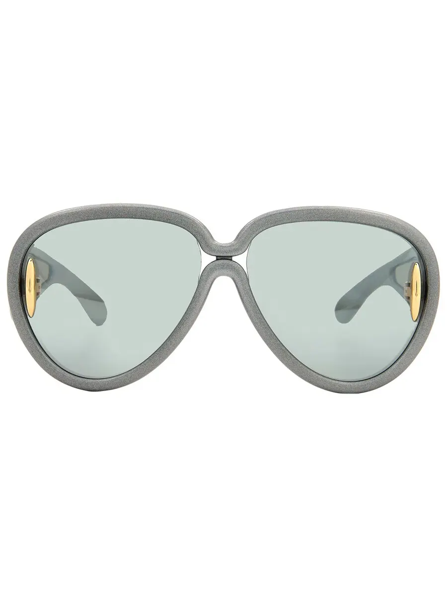 Солнцезащитные очки Loewe Blue Mirror Pilot унисекс LW40132I 05X 65 — черный