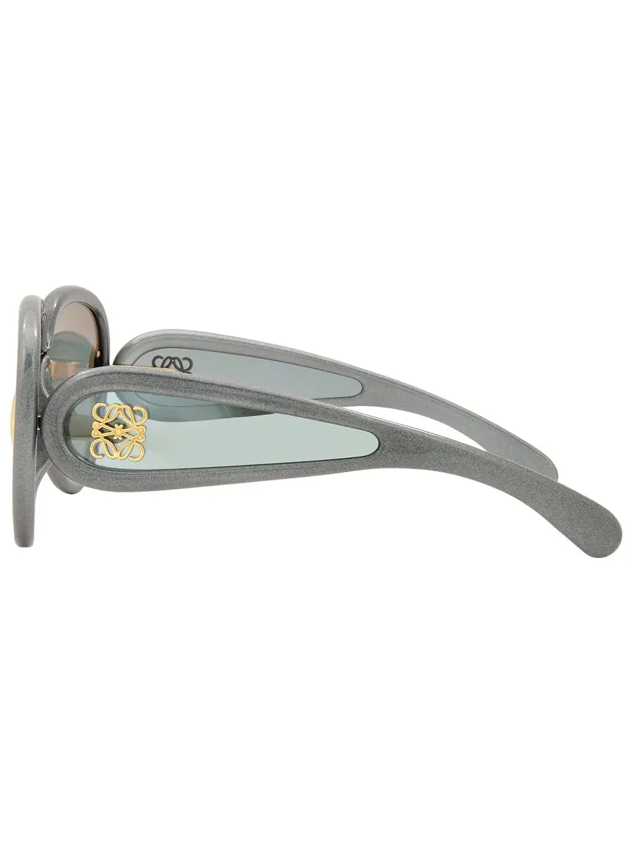 Солнцезащитные очки Loewe Blue Mirror Pilot унисекс LW40132I 05X 65 — изображение 4 из 5, черный