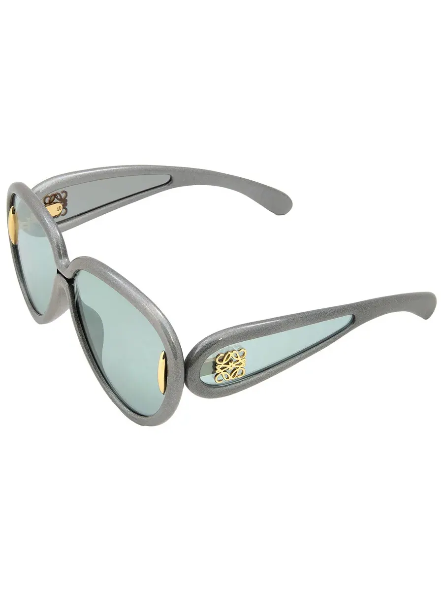 Солнцезащитные очки Loewe Blue Mirror Pilot унисекс LW40132I 05X 65 — изображение 5 из 5, черный