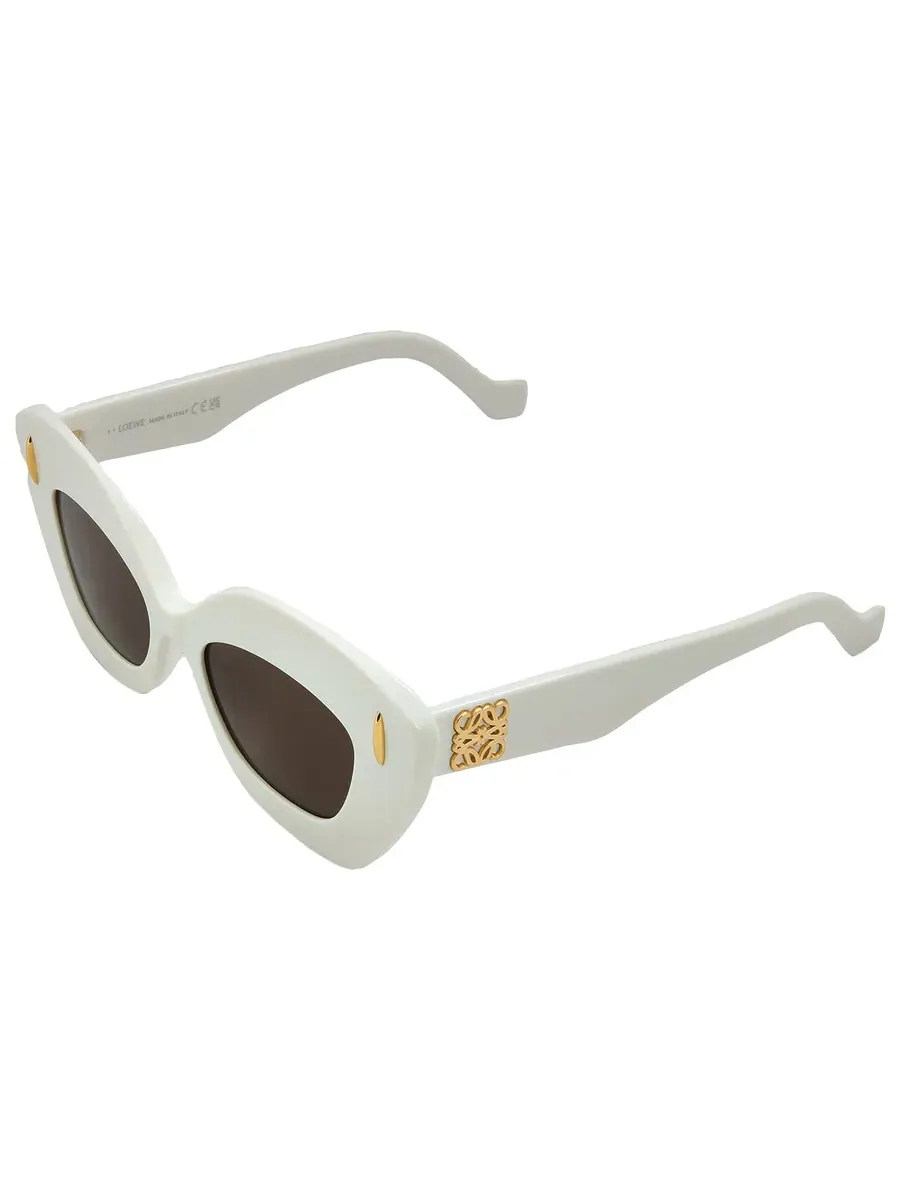 Солнцезащитные очки для женщин Loewe ANAGRAM Brown Cat Eye LW40127I 25E 48 — изображение 5 из 5, слоновая кость