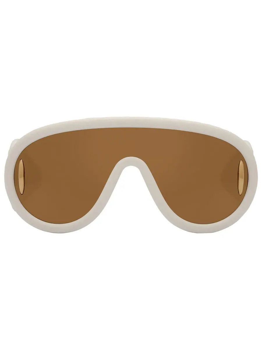 Солнцезащитные очки унисекс Loewe Brown Mirror Mask LW40108I 25G 140 — белый