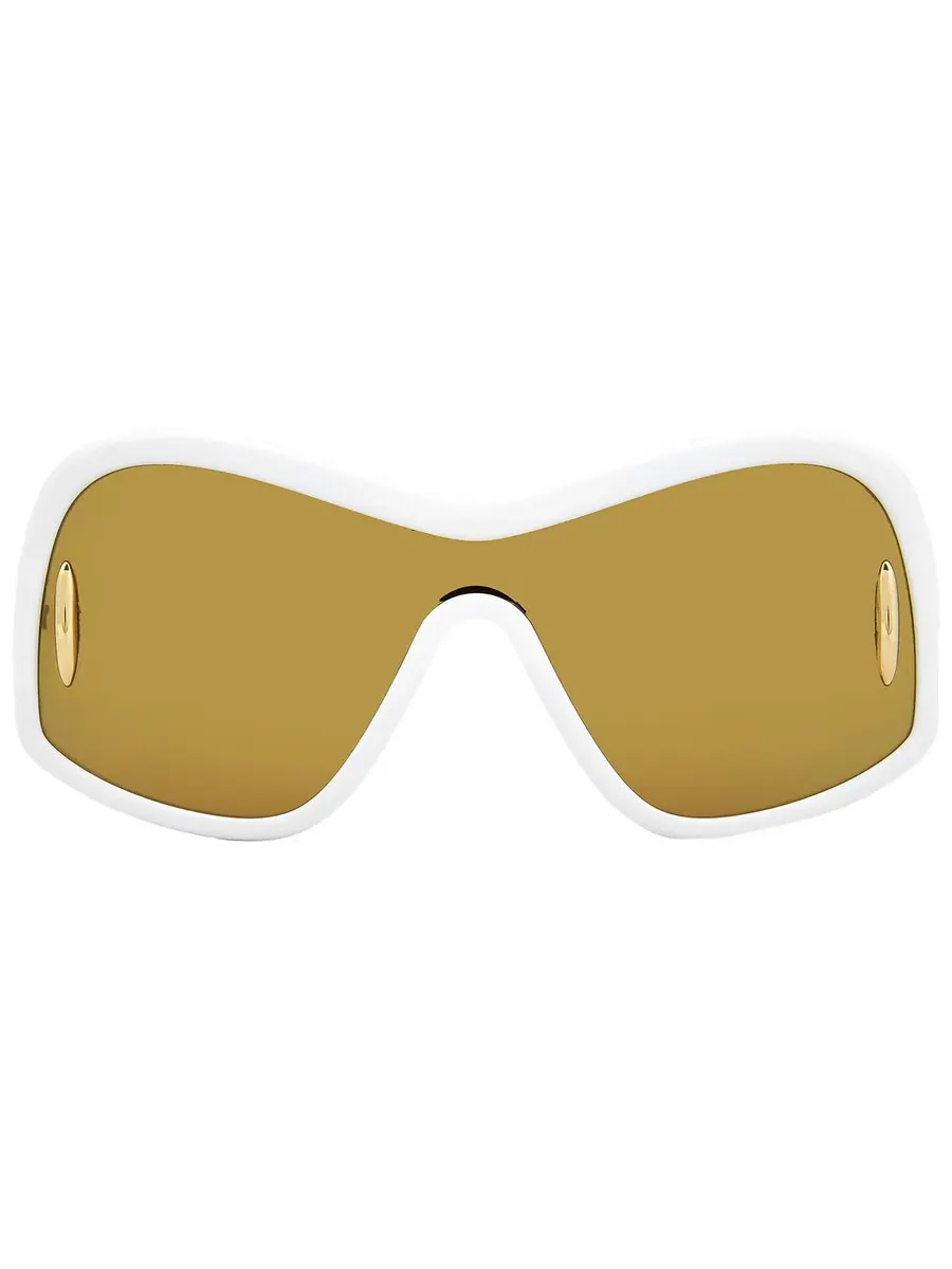 Солнцезащитные очки унисекс Loewe Brown Mirror Mask LW40131I 25G 135 — белый