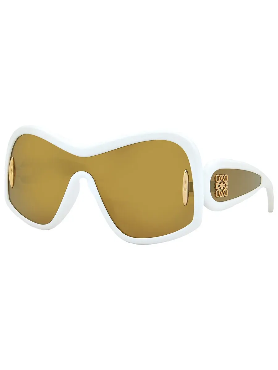 Солнцезащитные очки унисекс Loewe Brown Mirror Mask LW40131I 25G 135 — изображение 3 из 5, слоновая кость
