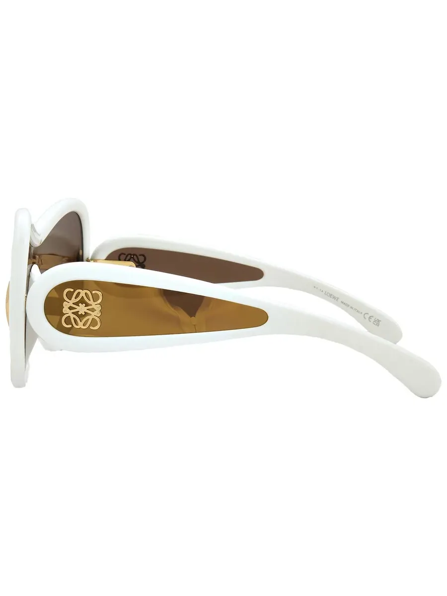 Солнцезащитные очки унисекс Loewe Brown Mirror Mask LW40131I 25G 135 — изображение 4 из 5, слоновая кость