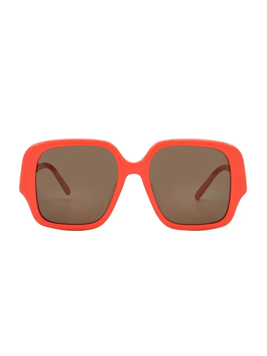 Очки солнцезащитные женские Loewe Brown Square LW40134U 42E 54 — коричневый