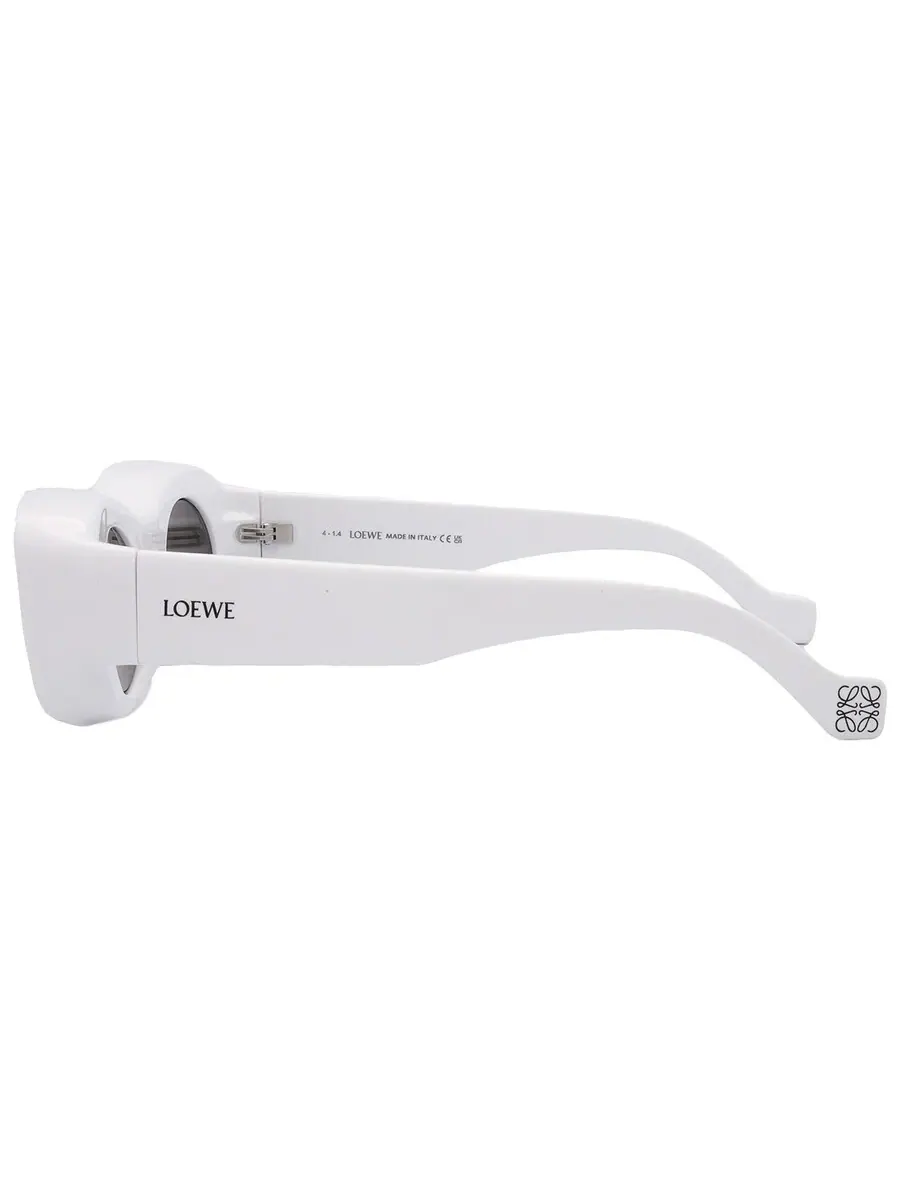 Солнцезащитные очки Loewe Smoke Mirror прямоугольной формы унисекс LW40033I 21C 49 — изображение 5 из 5, белый