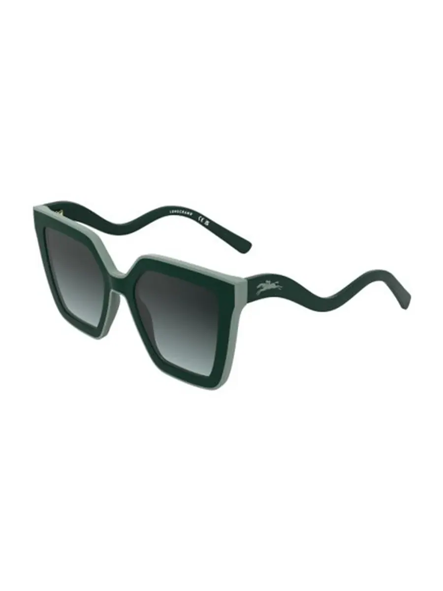 Солнцезащитные очки для мужчин Longchamp Green Gradient Irregular LO792S 303 53
