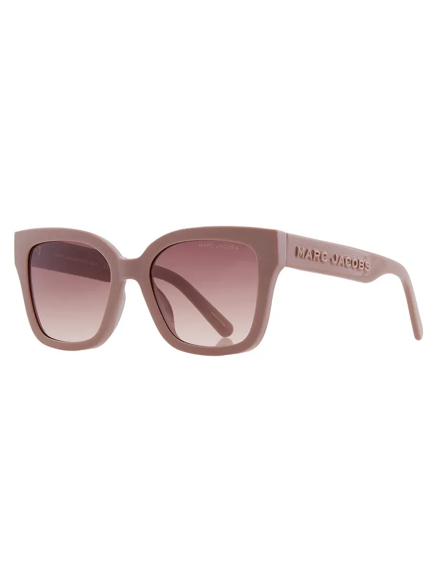 Женские солнцезащитные очки Marc Jacobs коричневого градиента, квадратные MARC 658/S 010A/HA 53 — изображение 2 из 5, бежевый