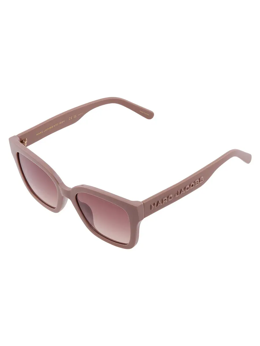 Женские солнцезащитные очки Marc Jacobs коричневого градиента, квадратные MARC 658/S 010A/HA 53 — изображение 3 из 5, бежевый