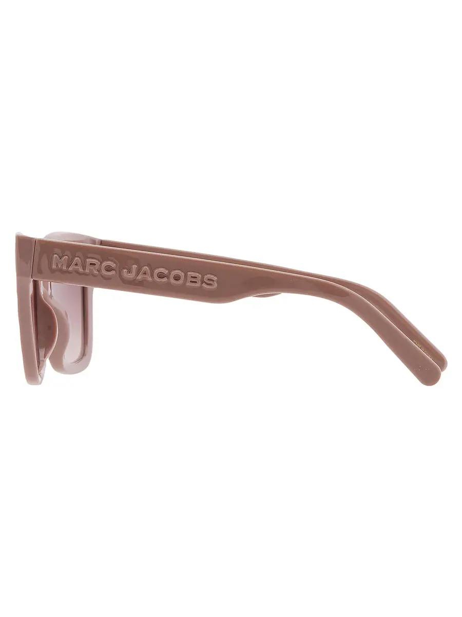 Женские солнцезащитные очки Marc Jacobs коричневого градиента, квадратные MARC 658/S 010A/HA 53 — изображение 4 из 5, бежевый