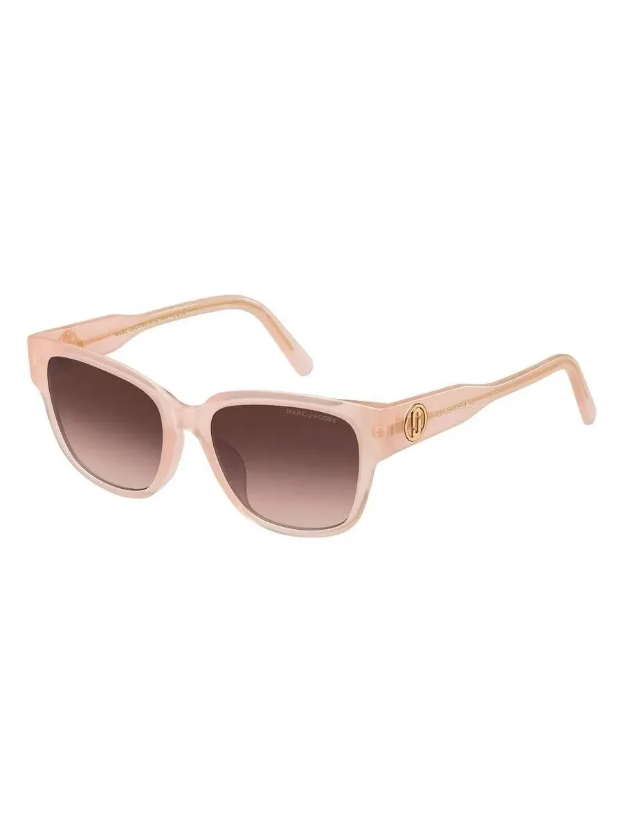 Женские солнцезащитные очки Marc Jacobs Brown Square MARC 734/F/S 35J 54 — изображение 2 из 4, розовый