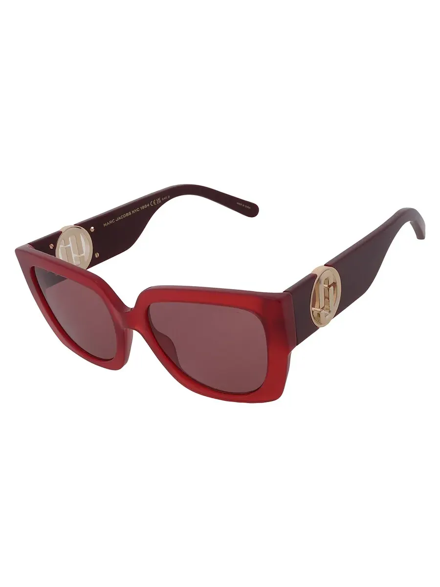 Женские солнцезащитные очки Marc Jacobs Burgundy Butterfly MARC 687/S 0C9A/4S 54 — изображение 3 из 5, красный