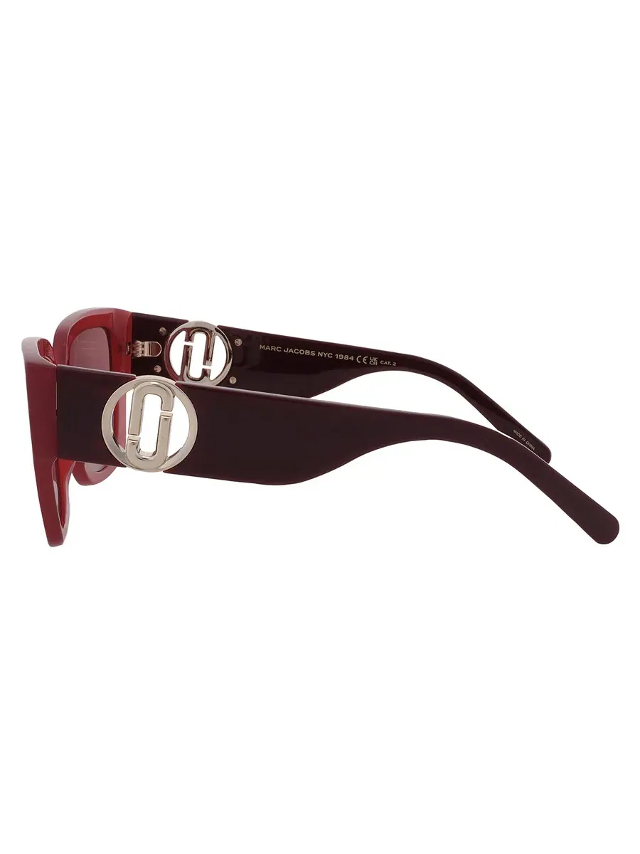 Женские солнцезащитные очки Marc Jacobs Burgundy Butterfly MARC 687/S 0C9A/4S 54 — изображение 4 из 5, красный