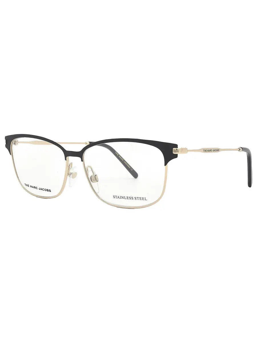 Женские очки Marc Jacobs Demo прямоугольной формы MARC 535 02M2 54, черный/золотой — 3