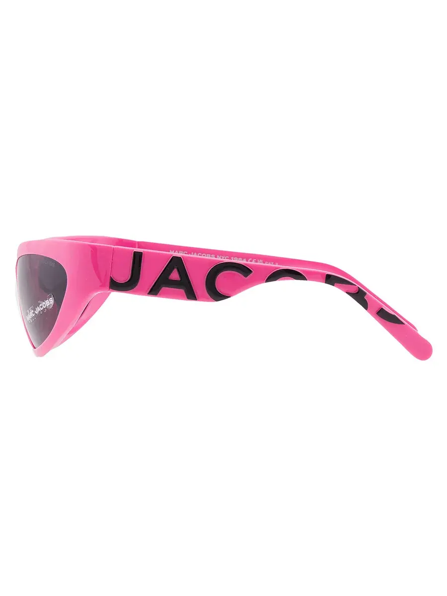 Женские солнцезащитные очки Marc Jacobs серого цвета с оберткой MARC 738/S 0EWW/IR 61 — изображение 4 из 5, фуксия