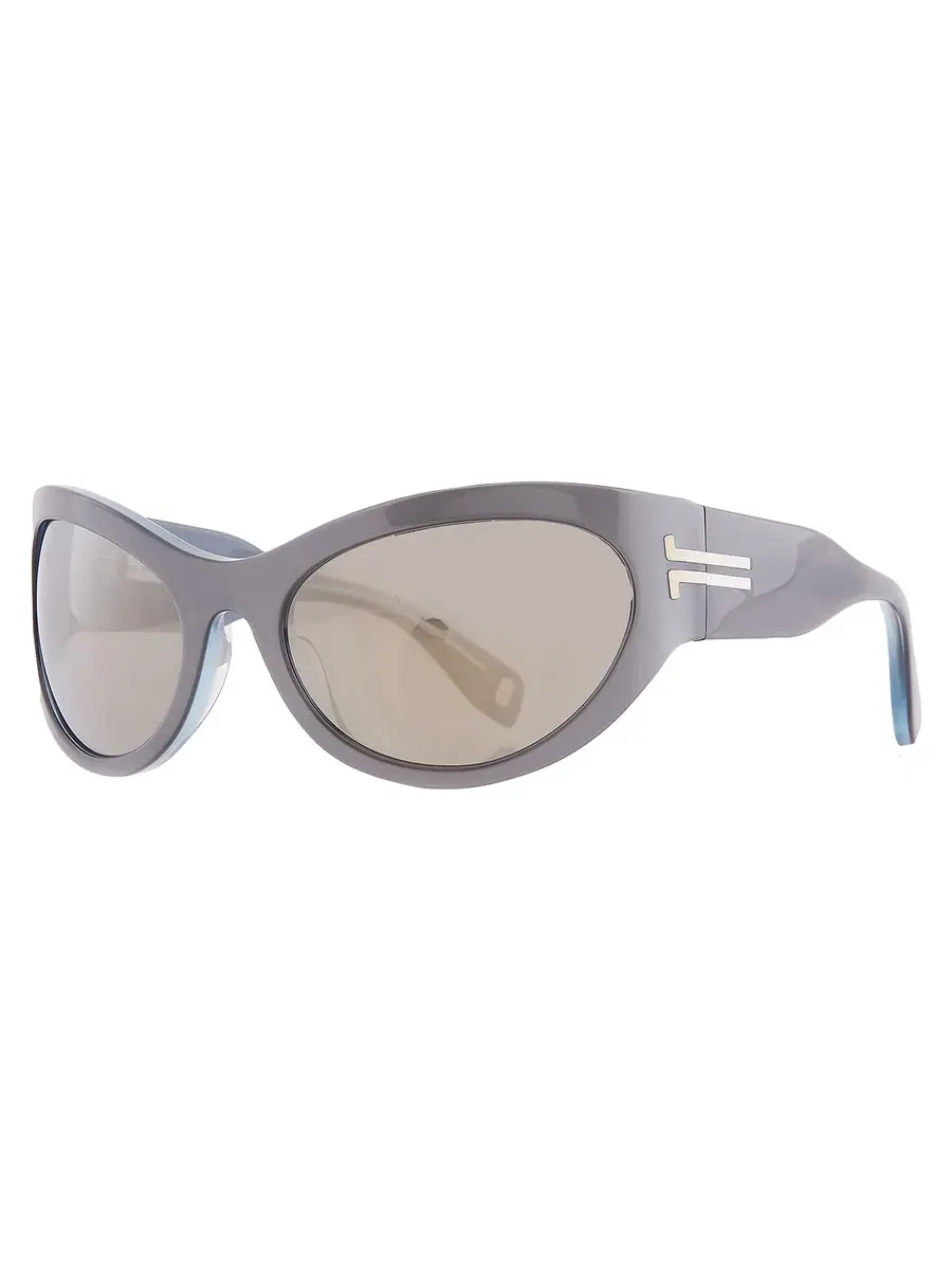 Женские солнцезащитные очки Marc Jacobs Silver Cat Eye MJ 1087/S 0YB7/T4 61 — изображение 2 из 5, серебряный