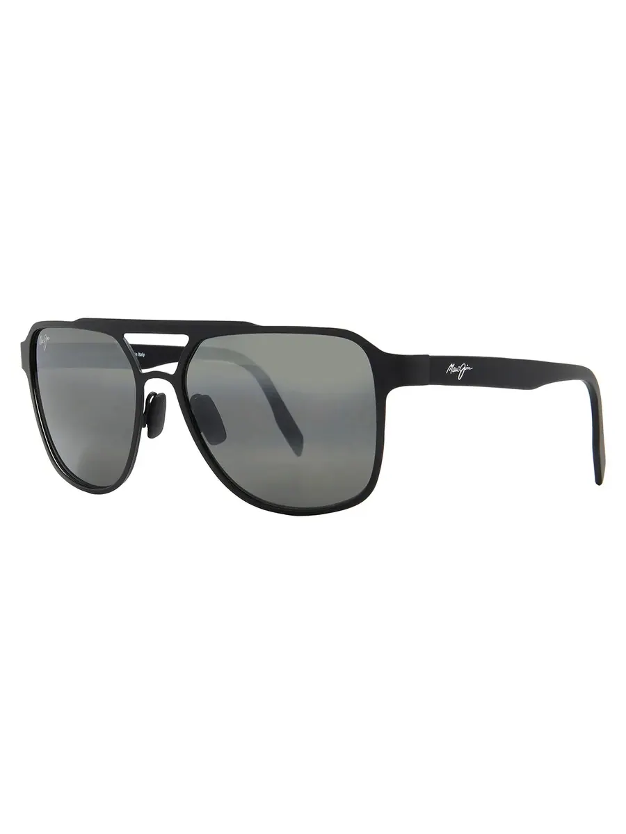 Мужские солнцезащитные очки Maui Jim 2nd Reef Nuetral Grey Navigator 607-02 59 — изображение 2 из 4, черный