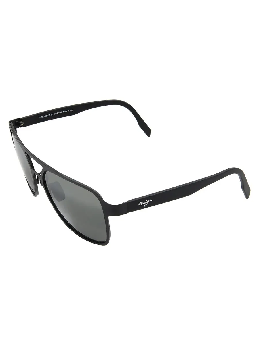 Мужские солнцезащитные очки Maui Jim 2nd Reef Nuetral Grey Navigator 607-02 59 — изображение 4 из 4, черный