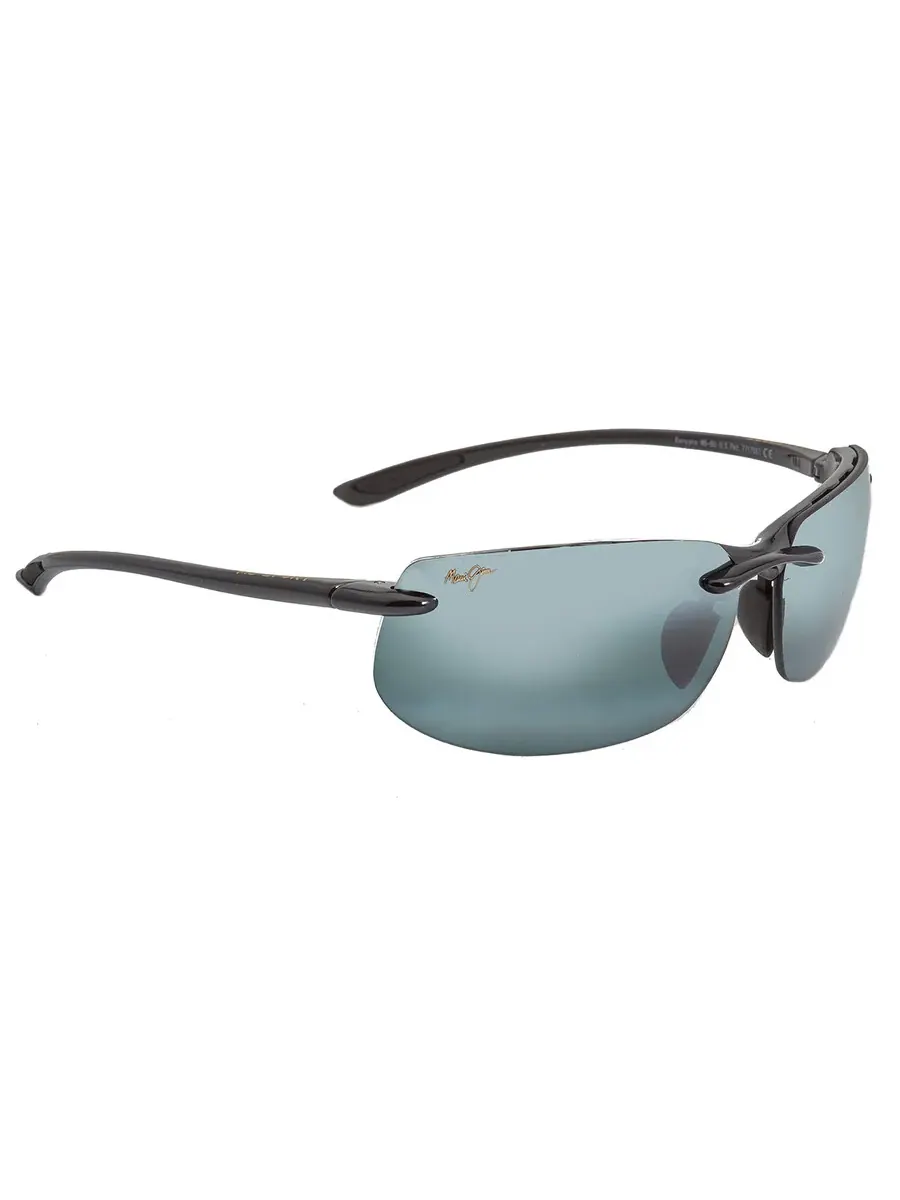 Солнцезащитные очки Maui Jim Banyans Neutral Grey Wrap унисекс 412-02 70 — изображение 2 из 3, серый