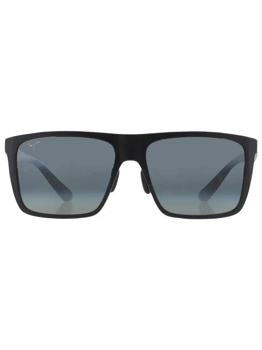 Солнцезащитные очки для мужчин Maui Jim Honokalani нейтрально-серые прямоугольные 455-02 57