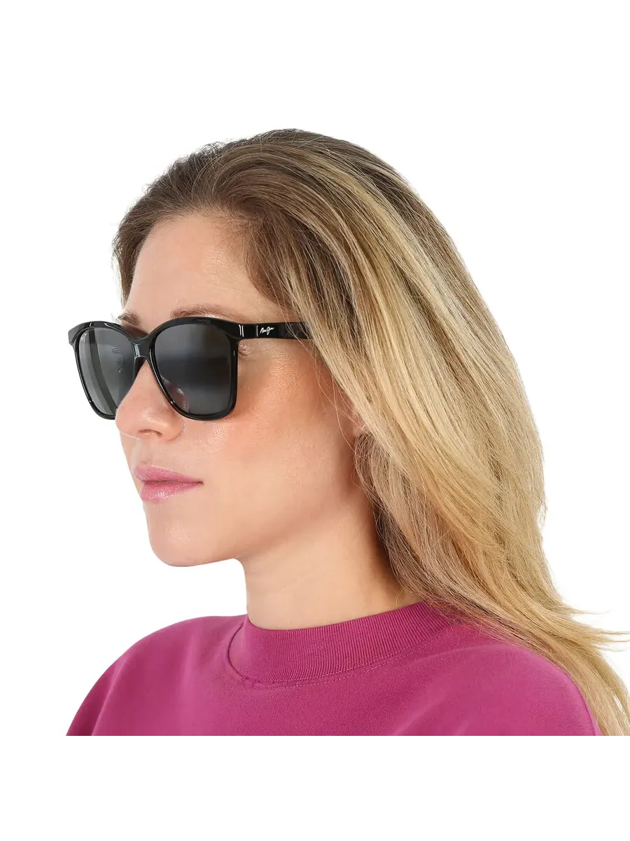 Солнцезащитные очки Maui Jim Liquid Sunshine Neutral Grey Butterfly 601-02 58 — изображение 2 из 5, черный