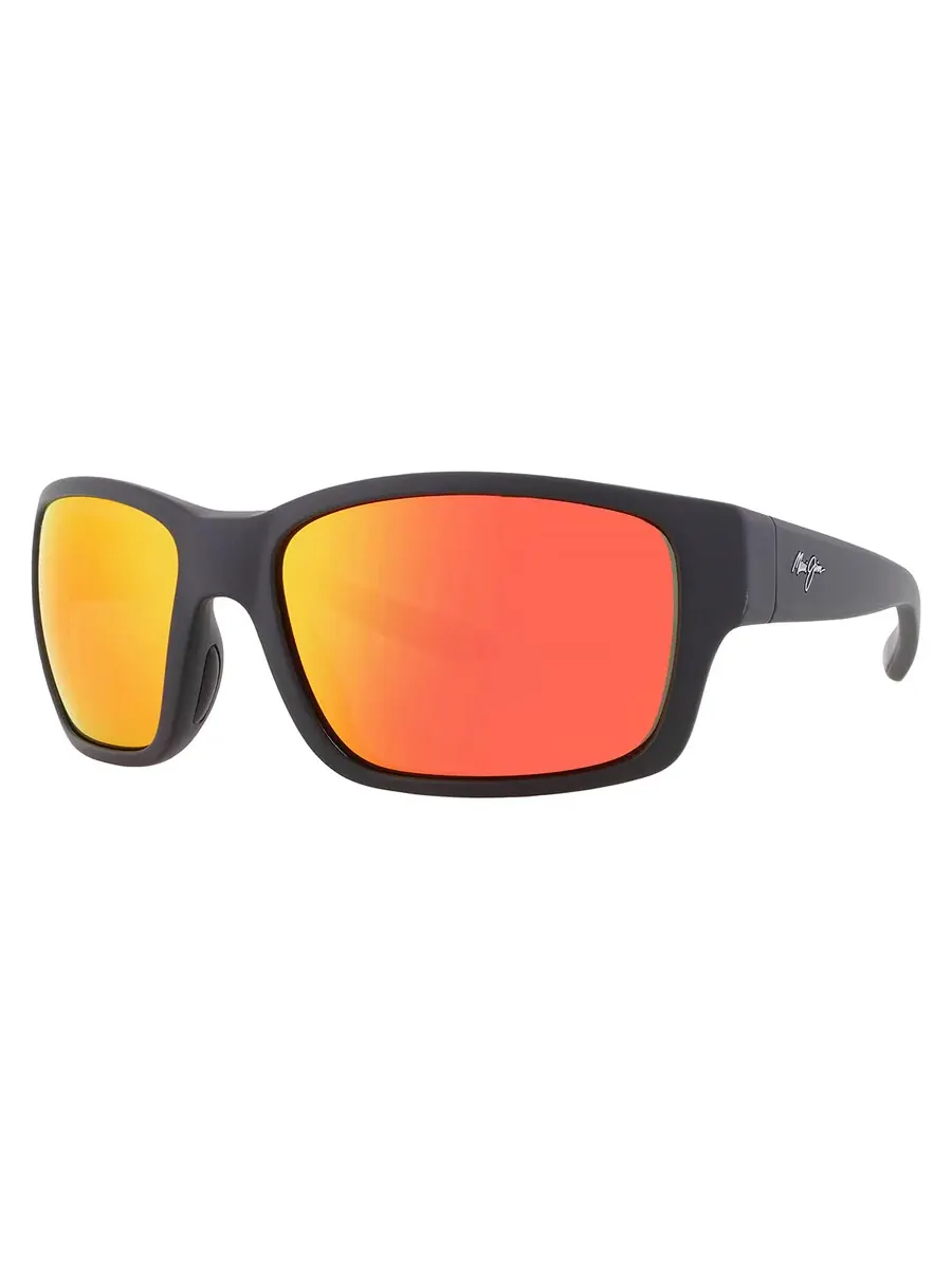 Солнцезащитные очки мужские Maui Jim Mangroves Hawaii Lava Wrap RM604-02A 60 — изображение 2 из 4, черный