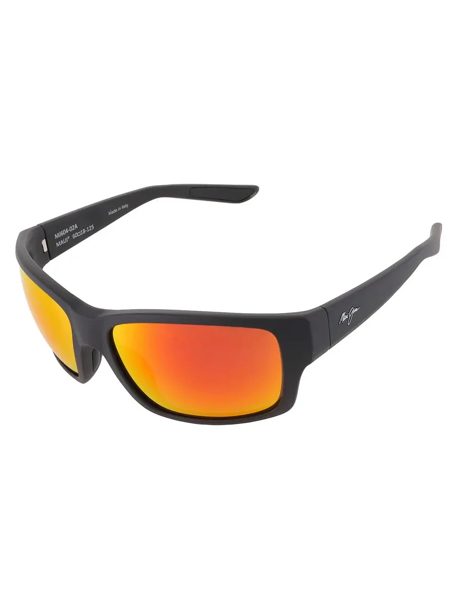 Солнцезащитные очки мужские Maui Jim Mangroves Hawaii Lava Wrap RM604-02A 60 — изображение 3 из 4, черный