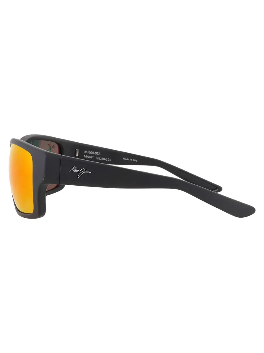 Солнцезащитные очки мужские Maui Jim Mangroves Hawaii Lava Wrap RM604-02A 60 — изображение 4 из 4, черный