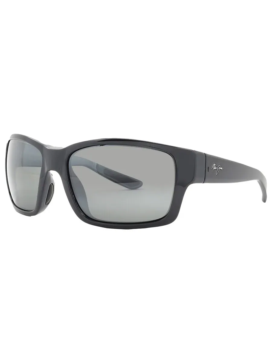 Солнцезащитные очки для мужчин Maui Jim Mangroves Neutral Grey Wrap 604-02 60 — изображение 2 из 4, серый