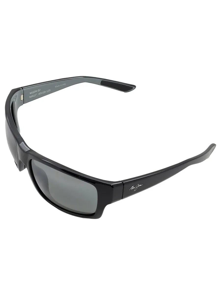 Солнцезащитные очки для мужчин Maui Jim Mangroves Neutral Grey Wrap 604-02 60 — изображение 4 из 4, серый
