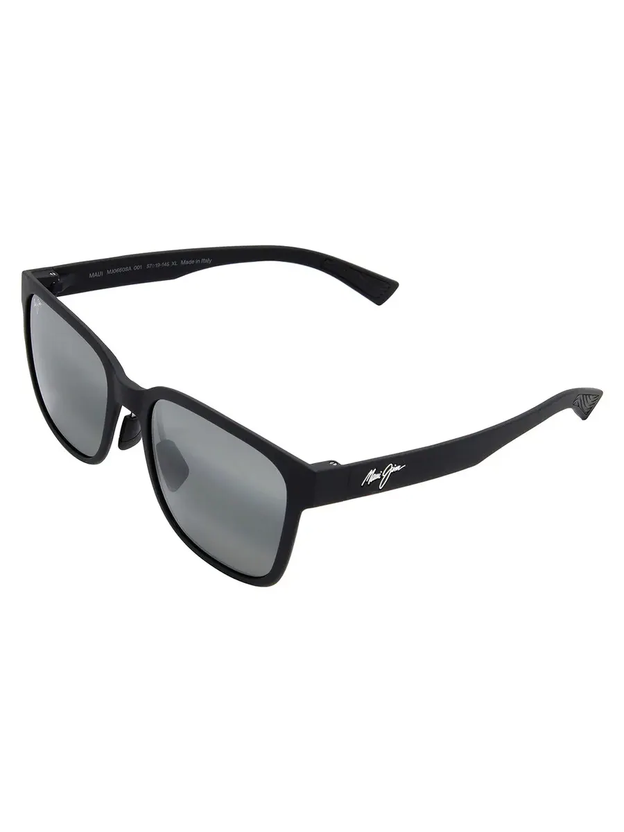 Солнцезащитные очки Maui Jim Paulele Neutral Grey Square унисекс 660-02 57 — изображение 4 из 4, черный
