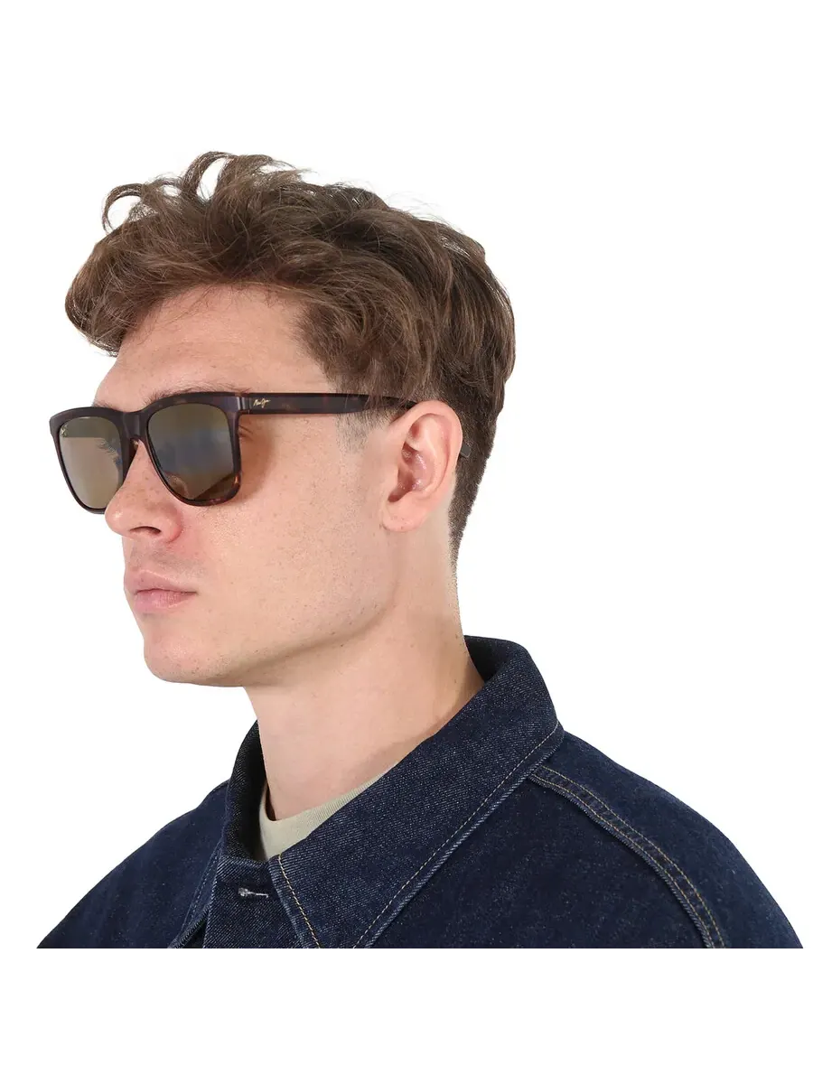 Солнцезащитные очки Maui Jim Pehu HCL Bronze квадратные унисекс H602-10 55 — изображение 2 из 5, коричневый
