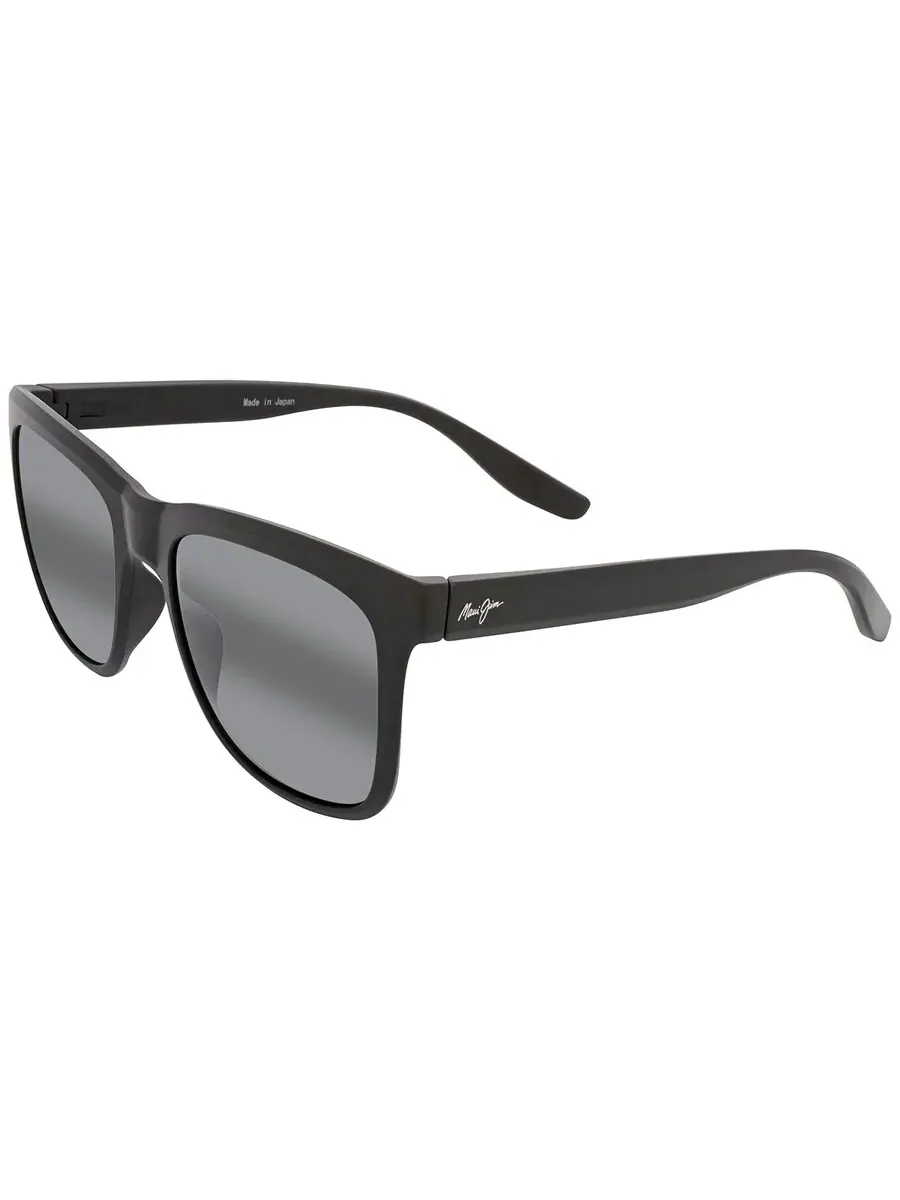 Солнцезащитные очки Maui Jim Pehu Neutral Grey Square унисекс 602-02 55 — изображение 3 из 5, черный
