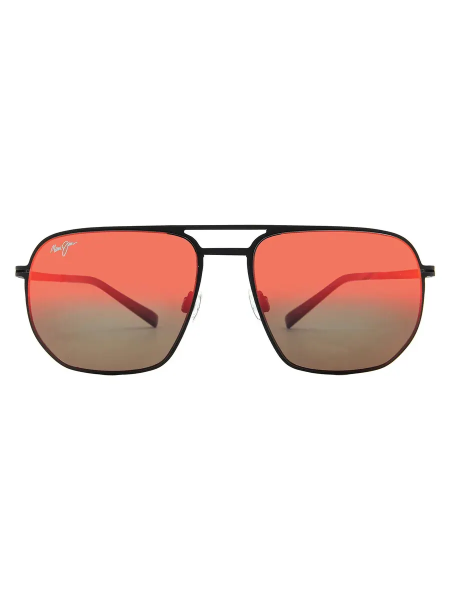 Солнцезащитные очки Maui Jim Sharks Cove Hawaii Lava Navigator унисекс RM605-02 55