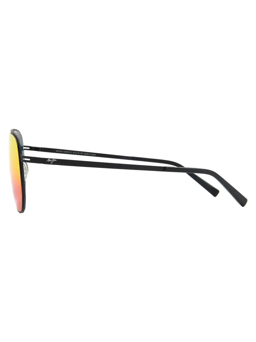 Солнцезащитные очки Maui Jim Sharks Cove Hawaii Lava Navigator унисекс RM605-02 55 — изображение 3 из 4, черный