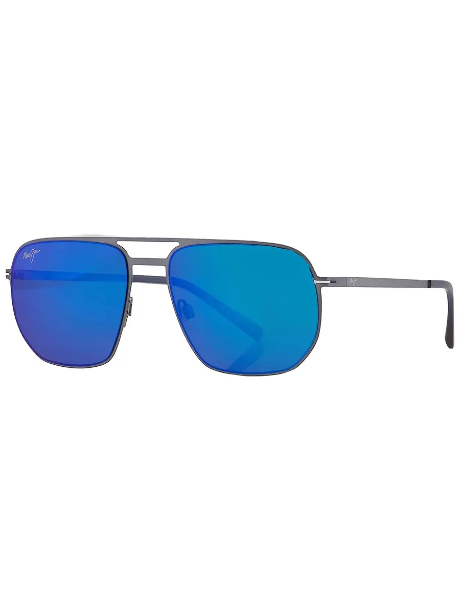 Солнцезащитные очки Maui Jim Sharks Cove Blue Hawaii Navigator унисекс B605-03 55 — изображение 2 из 4, синий