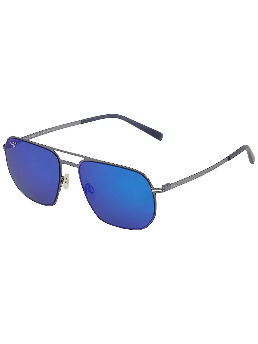 Солнцезащитные очки Maui Jim Sharks Cove Blue Hawaii Navigator унисекс B605-03 55 — изображение 3 из 4, синий