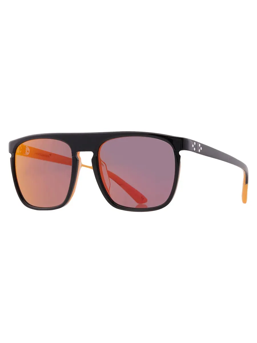 Солнцезащитные очки McLaren Papaya Square унисекс MLDS-89S01 C03 55, черный/оранжевый — изображение 2 из 4