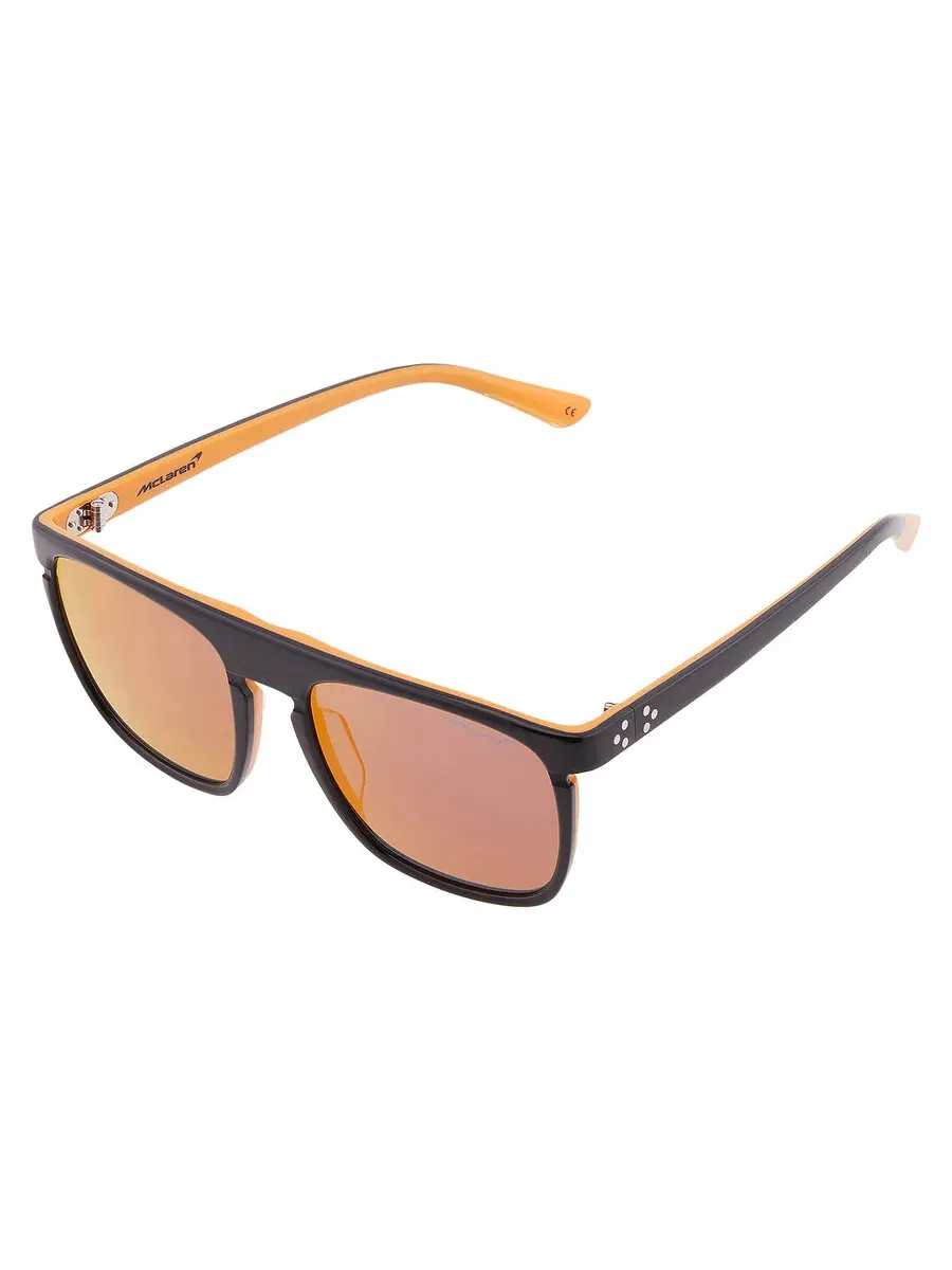 Солнцезащитные очки McLaren Papaya Square унисекс MLDS-89S01 C03 55, черный/оранжевый — изображение 3 из 4