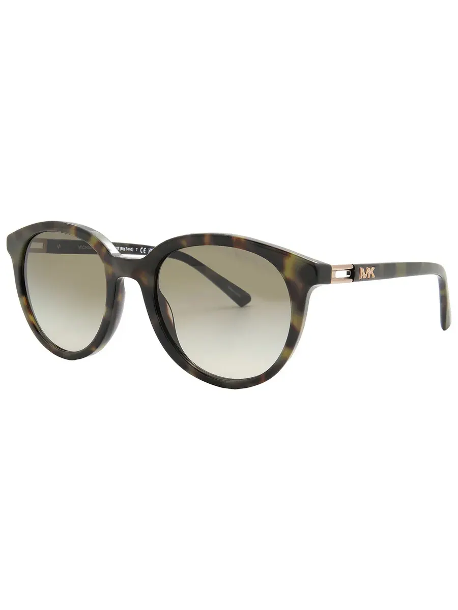 Солнцезащитные очки женские Michael Kors Big Bend Olive Gradient овальные MK2227 39433M 53 — изображение 3 из 6, зеленый
